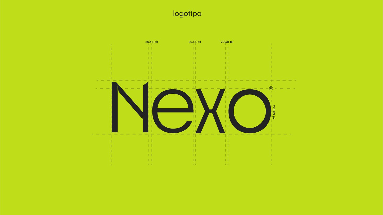 Construção do logotipo Nexo